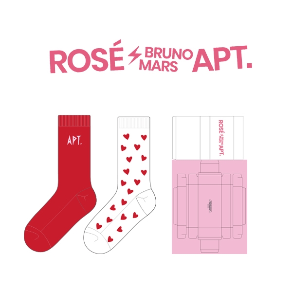 블랙핑크 로제(ROSE)_아파트(APT.)의 여성 패션 장목양말 선물세트 제작사례