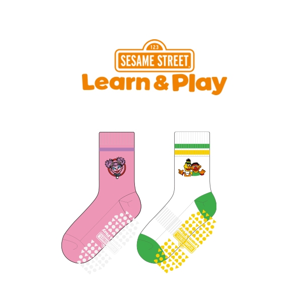 세서미 스트리트 런앤플레이_SESAME STREET Learn & Play의 아동 패션 및 스포츠 논슬립 장목양말 제작사례_4차
