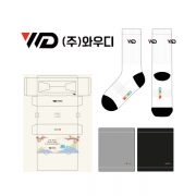 (주)와우디_WOWD의 남, 녀 공용 스포츠 장목양말과 넥워머 선물세트 제작사례