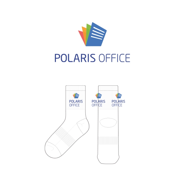 폴라리스 오피스_POLARIS OFFICE의 남, 녀 공용 스포츠 중목양말 제작사례