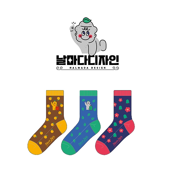 날마다디자인_disco jeju의 패션 중목양말 제작사례