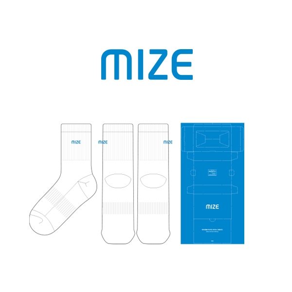 마이즈_MIZE의 남, 녀 공용 스포츠 자수 중목양말 선물센트 제작사례