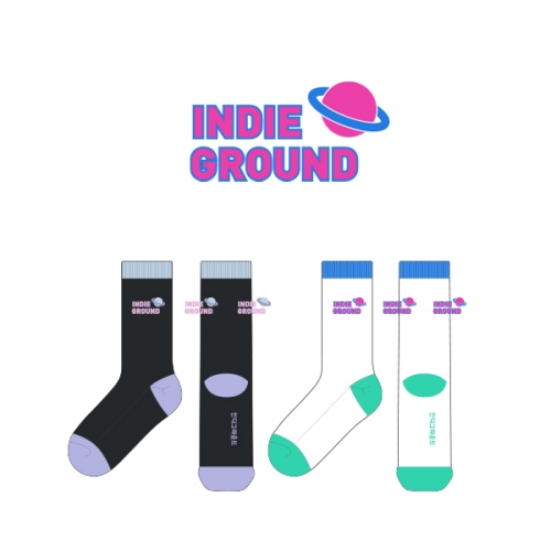 인디그라운드_INDIE GROUND의 남, 녀 공용 패션 장목양말 제작사례_2차