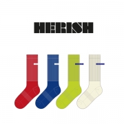 헤리쉬_HERISH의 남, 녀 공용 패션 장목양말 제작사례