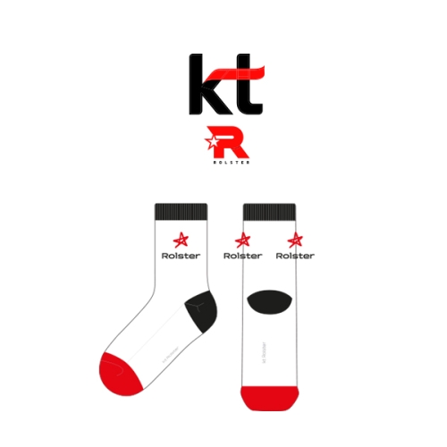 KT ROLSTER_kt 롤스터의 남, 녀 공용 패션 중목양말 제작사례
