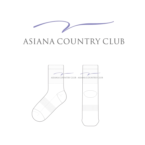 아시아나 컨트리클럽_ASIANA COUNTRY CLUB의 남자 스포츠 중목양말 제작사례