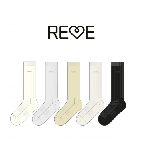 디에이치인터내셔널_REVE의 여자 패션 자수 니삭스 제작사례