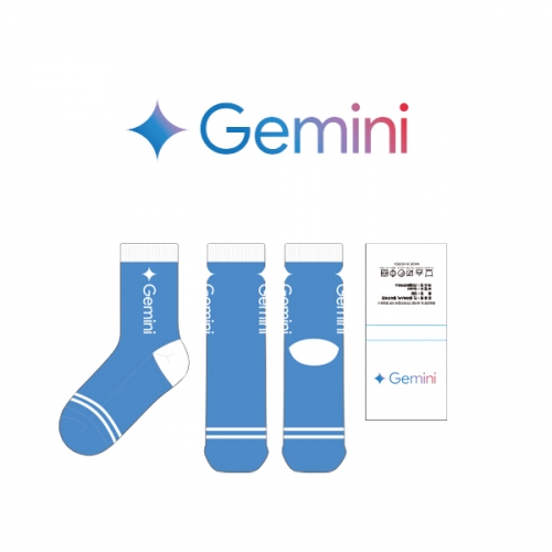 구글_제미니_Gemini의 남, 녀 공용 패션 중목양말 제작사례