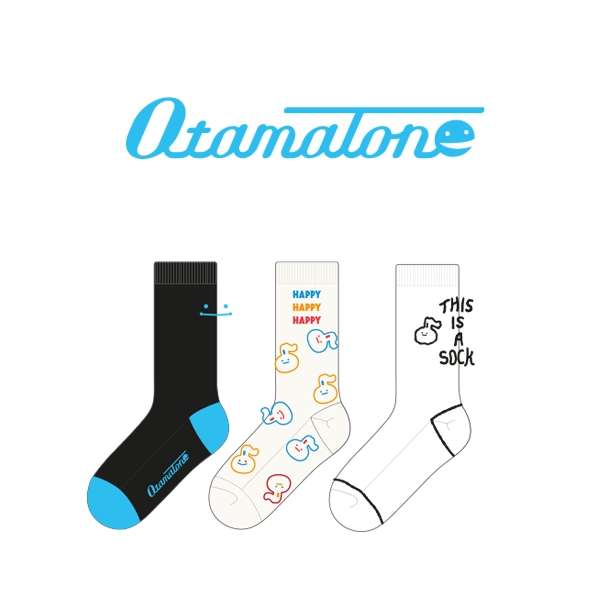 오타마톤_Otamatone의 남, 녀 공용 패션 장목양말 제작사례