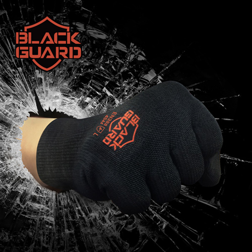 BLACK GUARD (NBR) 방검장갑 산업현장 물류작업