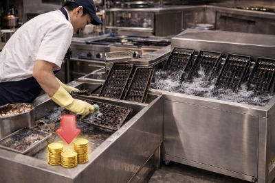 업소용불판세척기 슈퍼 매직크린 사용 후 식당의 인건비 절감 효과 및 사례