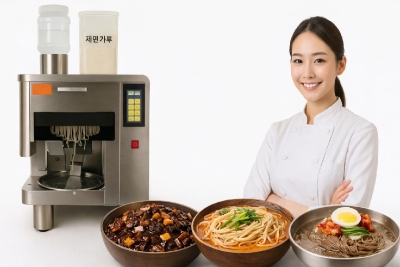 업소용자동제면기 짜장면 중화면 소면 칼국수막국수 도사면 밀면 사용