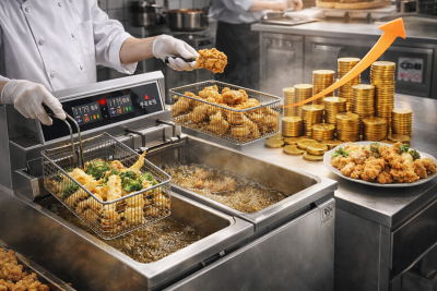 업소식당 튀김기 요리 에 영업 매출상승 비밀은  수유식 튀김기  한 대로 바뀐 모든 것