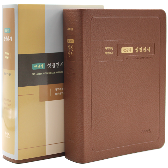 비치용 큰글자 성경전서 대합본 무지퍼 브라운 NKR72EB
