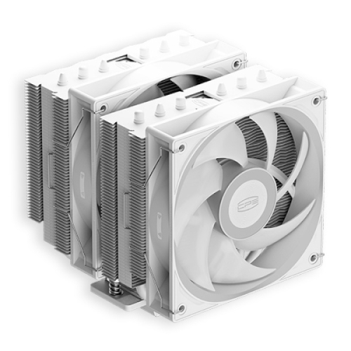 PCCOOLER CPS RT620 PRO 카본스틸 (화이트) / CPU 공랭 쿨러
