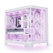 앱코 UD50C 루시드 앰비언트 풀커브드 ARGB BTF (화이트) / 어항형 / 컴퓨터 케이스