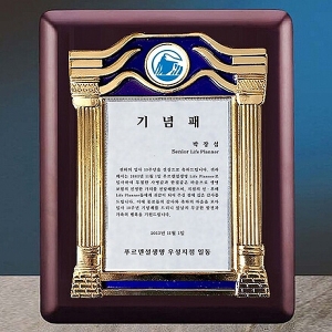 SP15-587G/원목도금상패(신전)