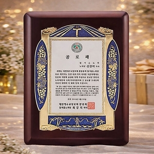 SP15-587F/원목도금상패(포도)