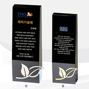 GG283/블랙크리스탈새싹상패