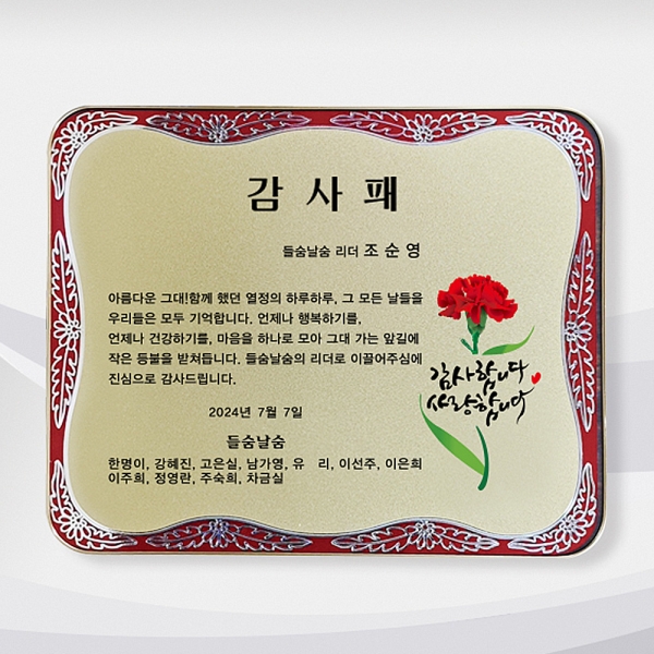 SPO-37/최신형 감사패