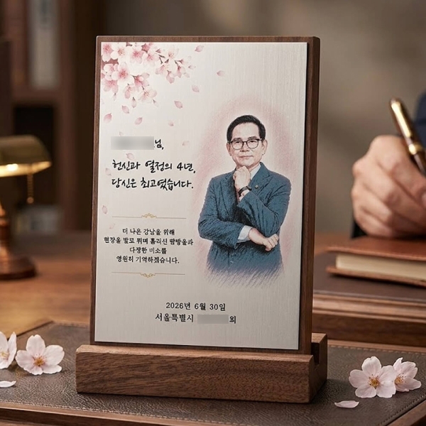 캐리커처 기념패