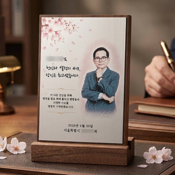 캐리커처 기념패