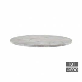 VFT-인조대리석 MDF 600 원형 상판 18T [그레이]