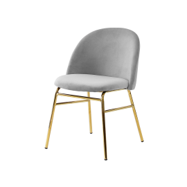 VFC-EGG 골드벨벳체어 [그레이]