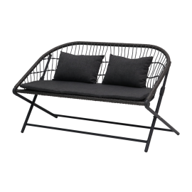 VFC-TRC-D 야외용 2인 폴딩체어 [방석&middot;쿠션포함]