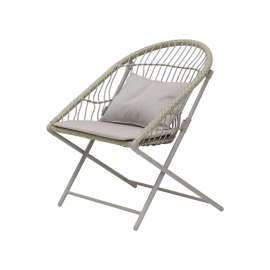 VFC-TRC 야외용 1인 폴딩체어 [방석&middot;쿠션포함]