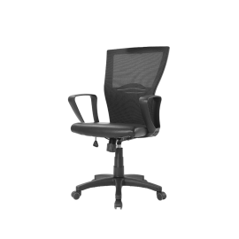 VFC-젠틀맨 (중) 단럭킹 블랙사출오발 (방석 패브릭 가능)