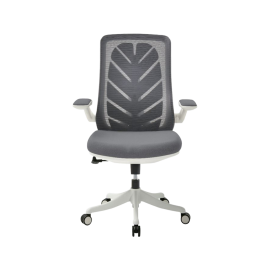 VFC-리프체어 화이트프레임 단럭킹 [그레이]