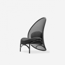 라운지 체어 칩스/블랙그레인/레더