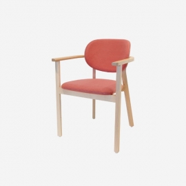 다이닝 체어 산티아고 02/패브릭핑크