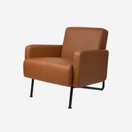 브릭1인소파/체스트넛/PU