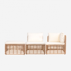 하바나 소파세트(코너+오토만+1인)