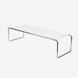 스틸프레임커피테이블/화이트