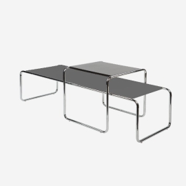 스틸프레임테이블세트A/블랙