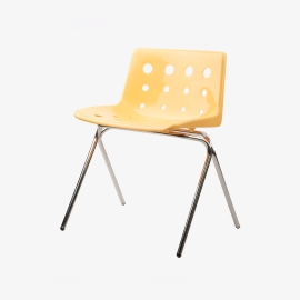 레트로 치즈체어/크림옐로