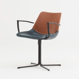 켄타암 회전/브라운-다크블루 투톤