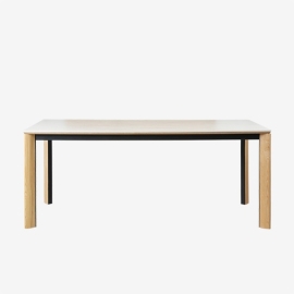 데니스테이블(4인/6인)/크림+원색