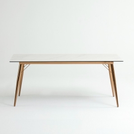 세라믹테이블 ( 4인 / 6인 ) / 로즈골드다리