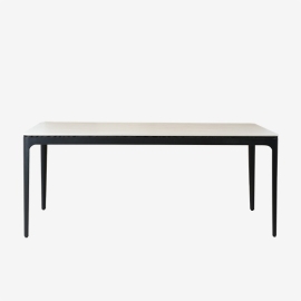 아레스테이블(4인/6인)/크림+블랙