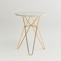 헤라테이블(인조대리석상판) (H740)/골드