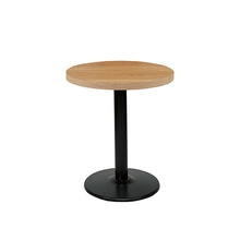 무늬목 원탁 테이블 (원반 다리)/내추럴