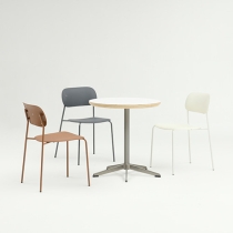 화이트 자작 테이블 (알루미늄 다리 1#)/화이트