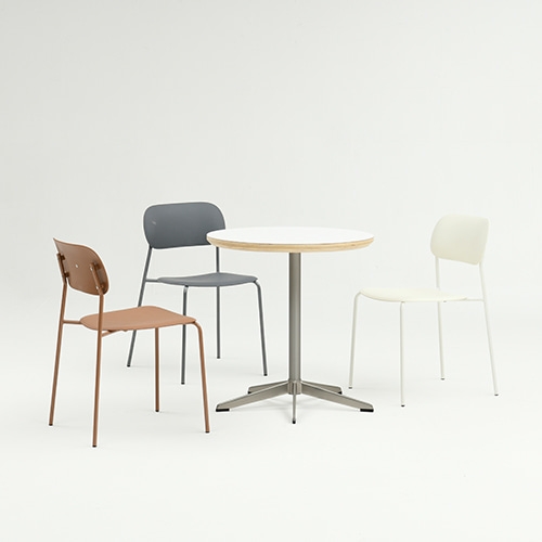 화이트 자작 테이블 (알루미늄 다리 1#)/화이트