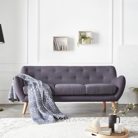 허먼 소파 3인_딥그레이 [Herman]