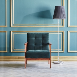 버튼 벨벳 소파 1인 [Button]