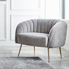 쥬디스2 소파 1인_연그레이,벨벳 [Judith 2]